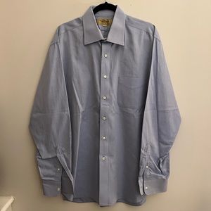 Paul Stuart 17 35 Blue Dress Shirt